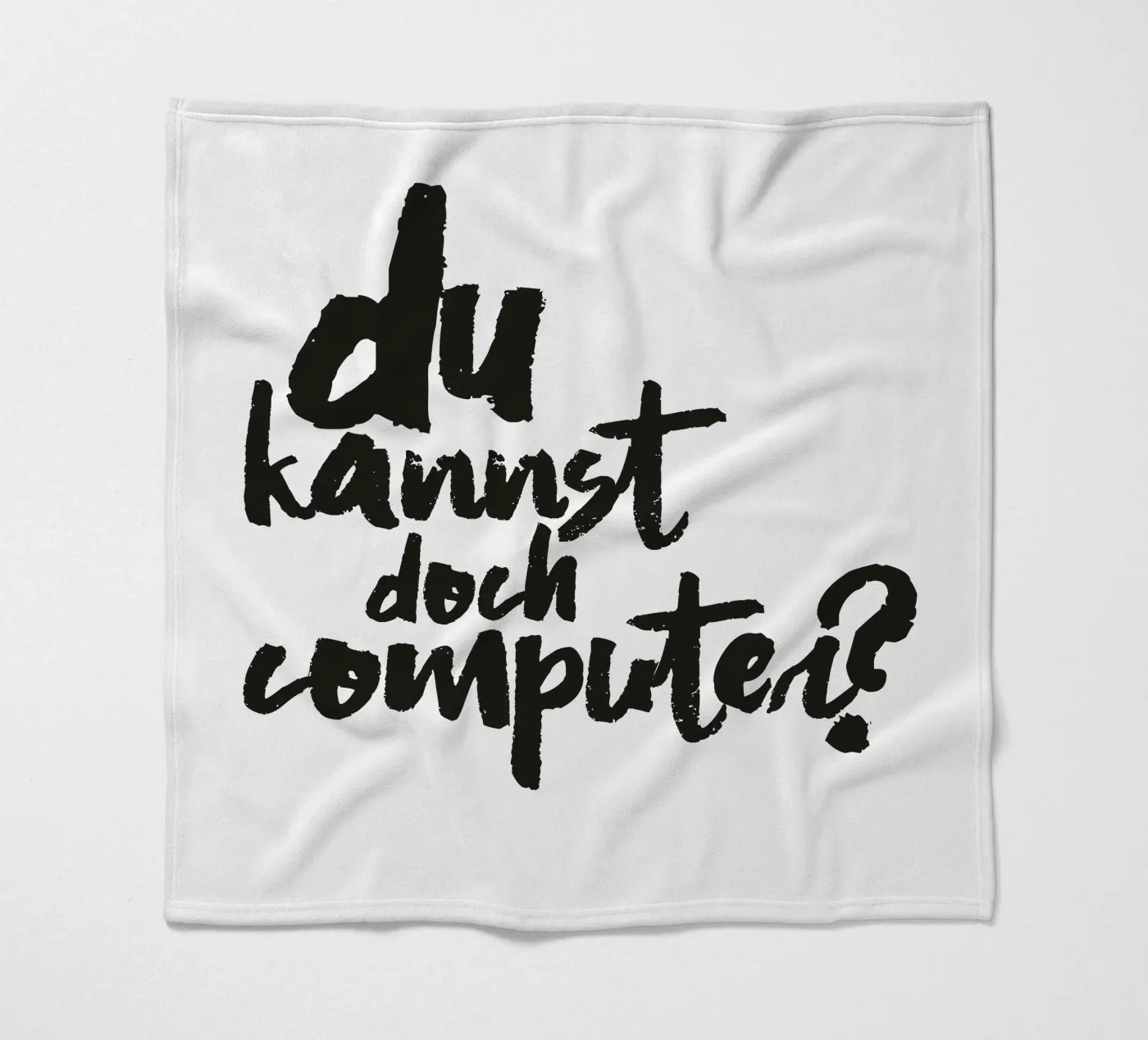 Computer? Fleecedecke von Typografik