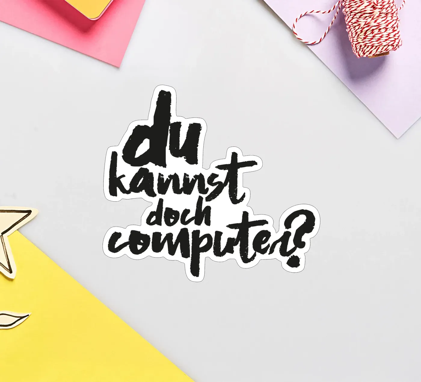 Computer? Sticker von Typografik