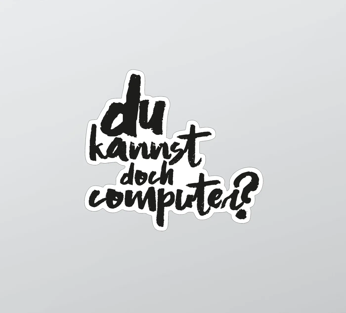 Computer? Sticker von Typografik