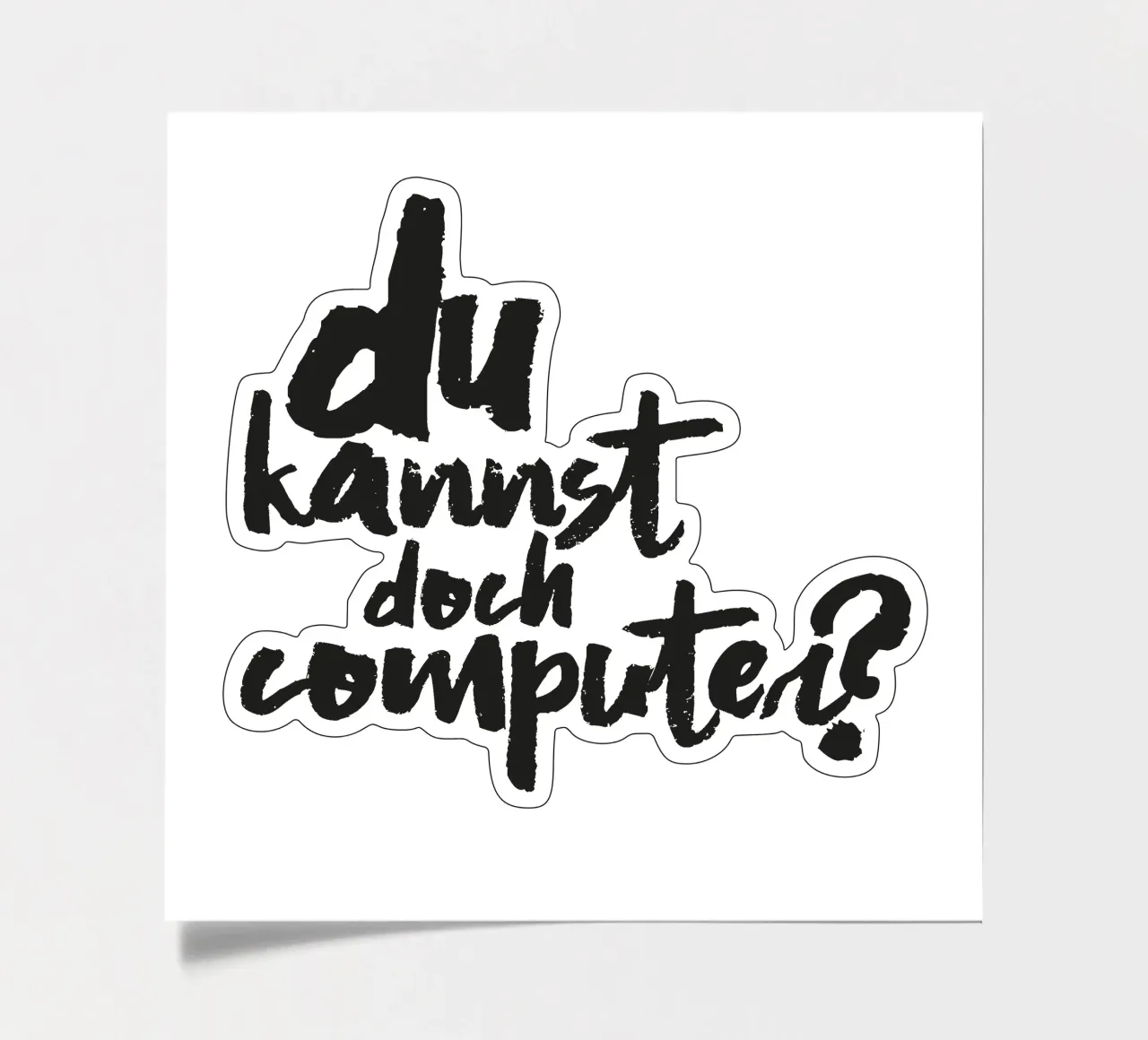 Computer? Stickerbogen von Flo Klein