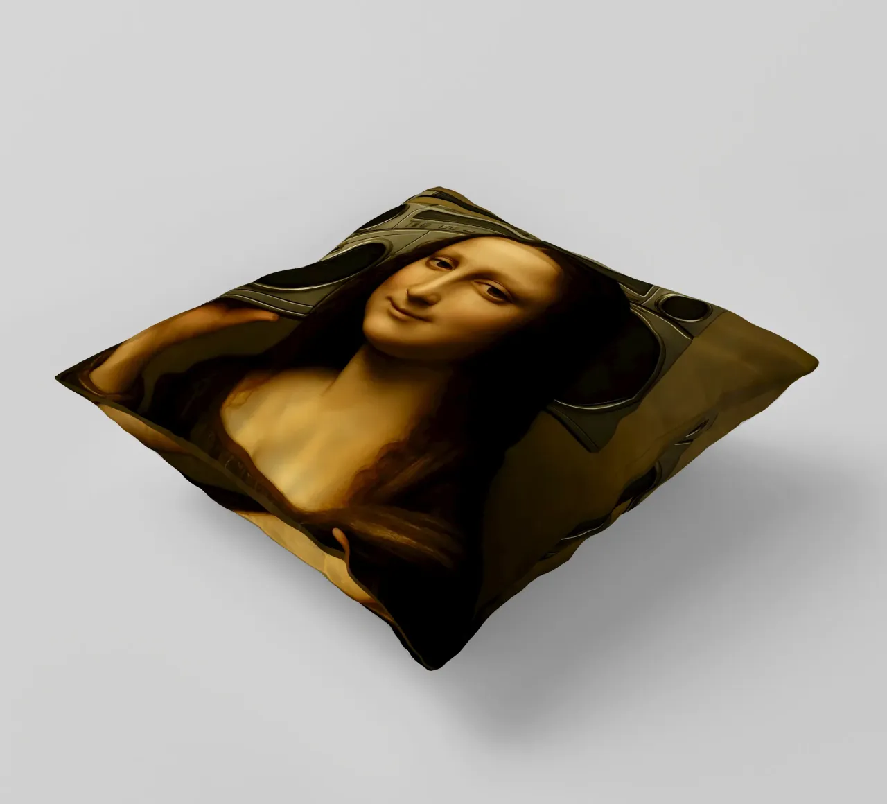 Mona Lisa Ghetto Blaster cuscino da ARTOMATIC