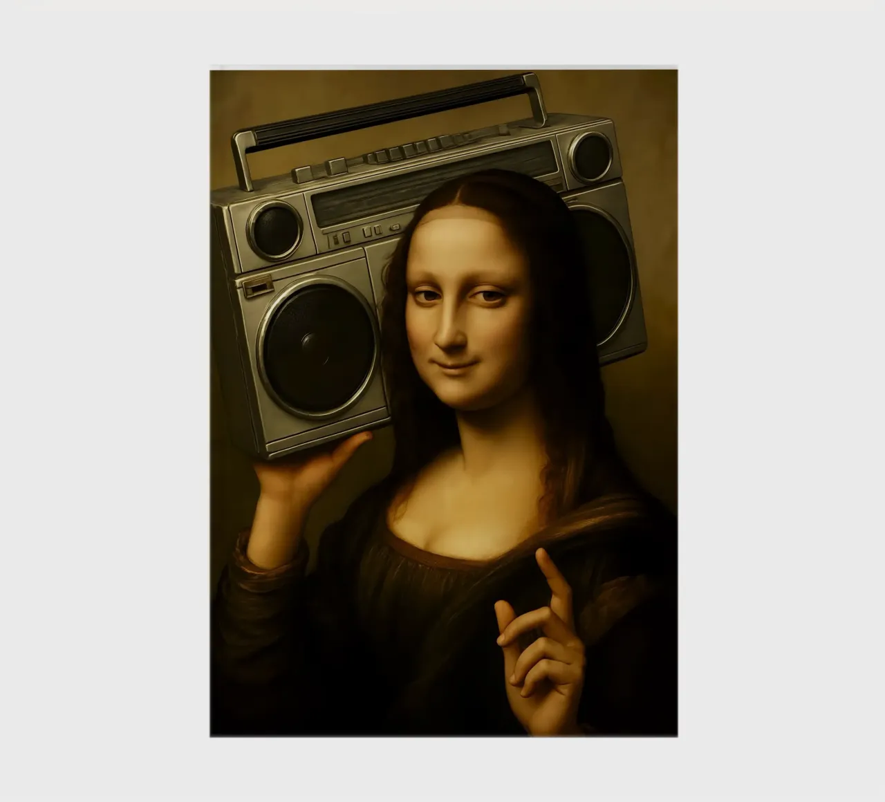 Mona Lisa Ghetto Blaster notebook by ARTOMATIC
