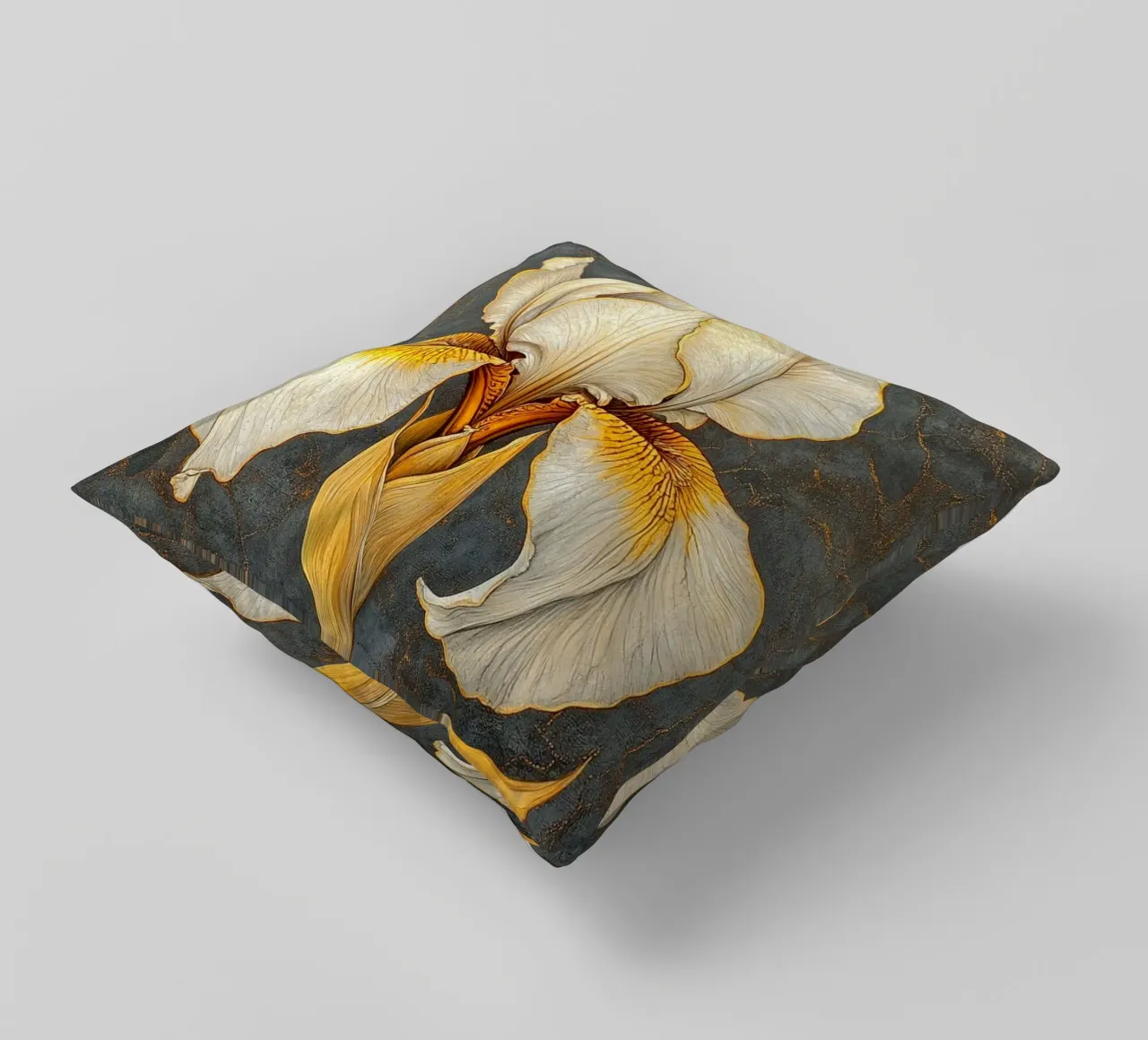 Iris bianco cuscino da Art-Nouveau-Dsg