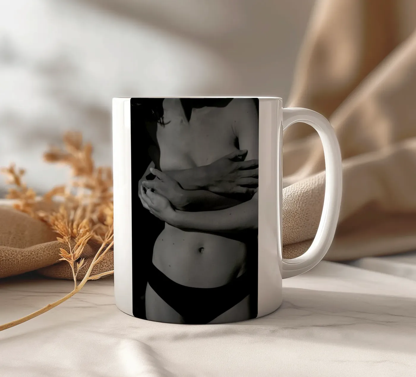 Holding ceramic mug by Chris Abatzis