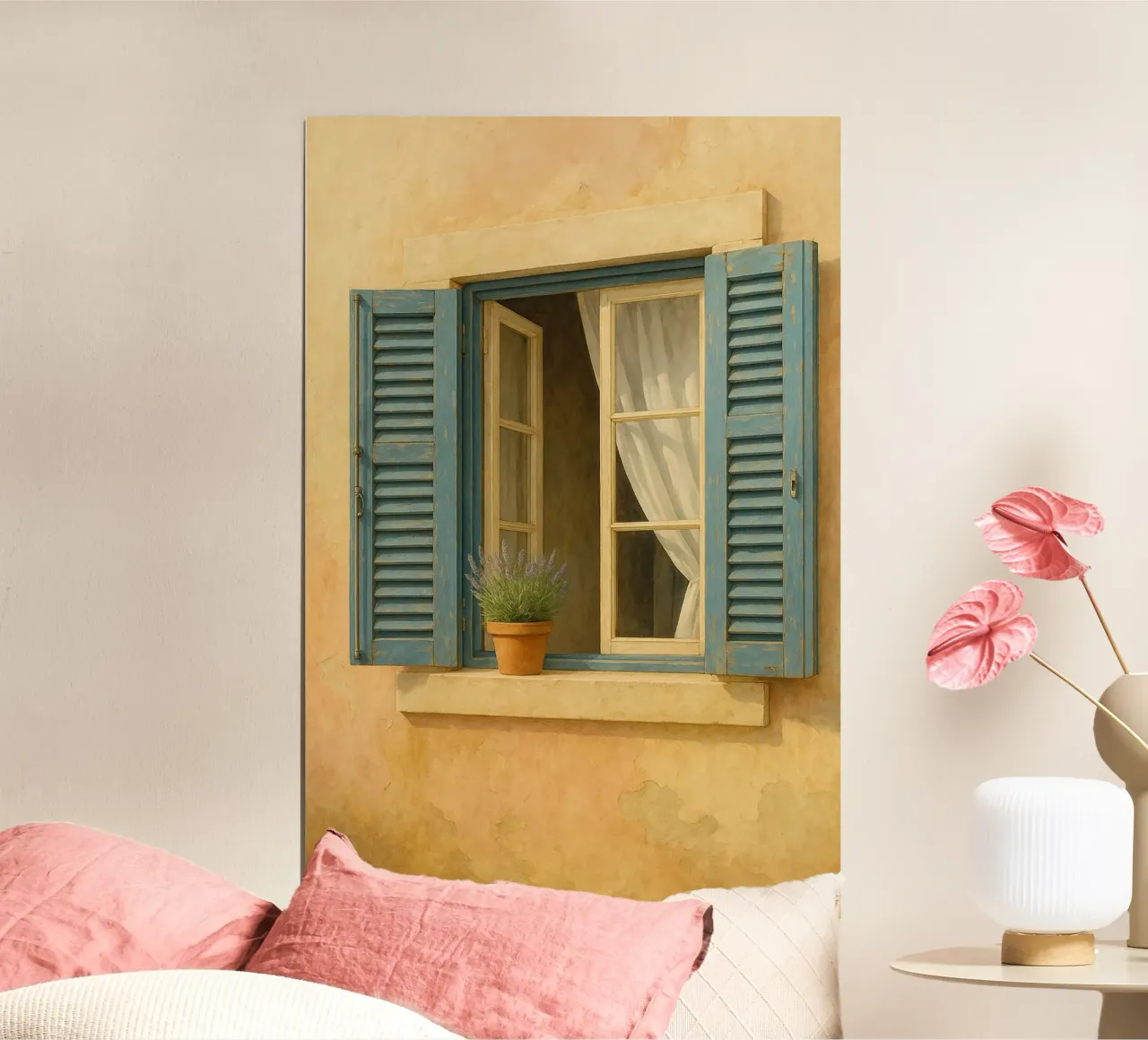 Window with Blue Shutters poster da Mosaic Dialogue