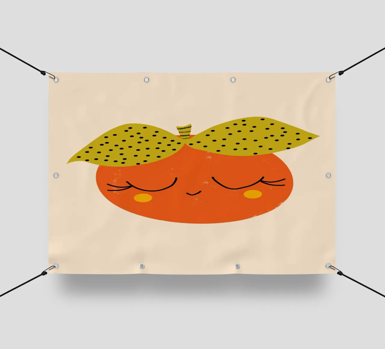 Amico arancione - Arte della frutta telo in pvc da susanacosta