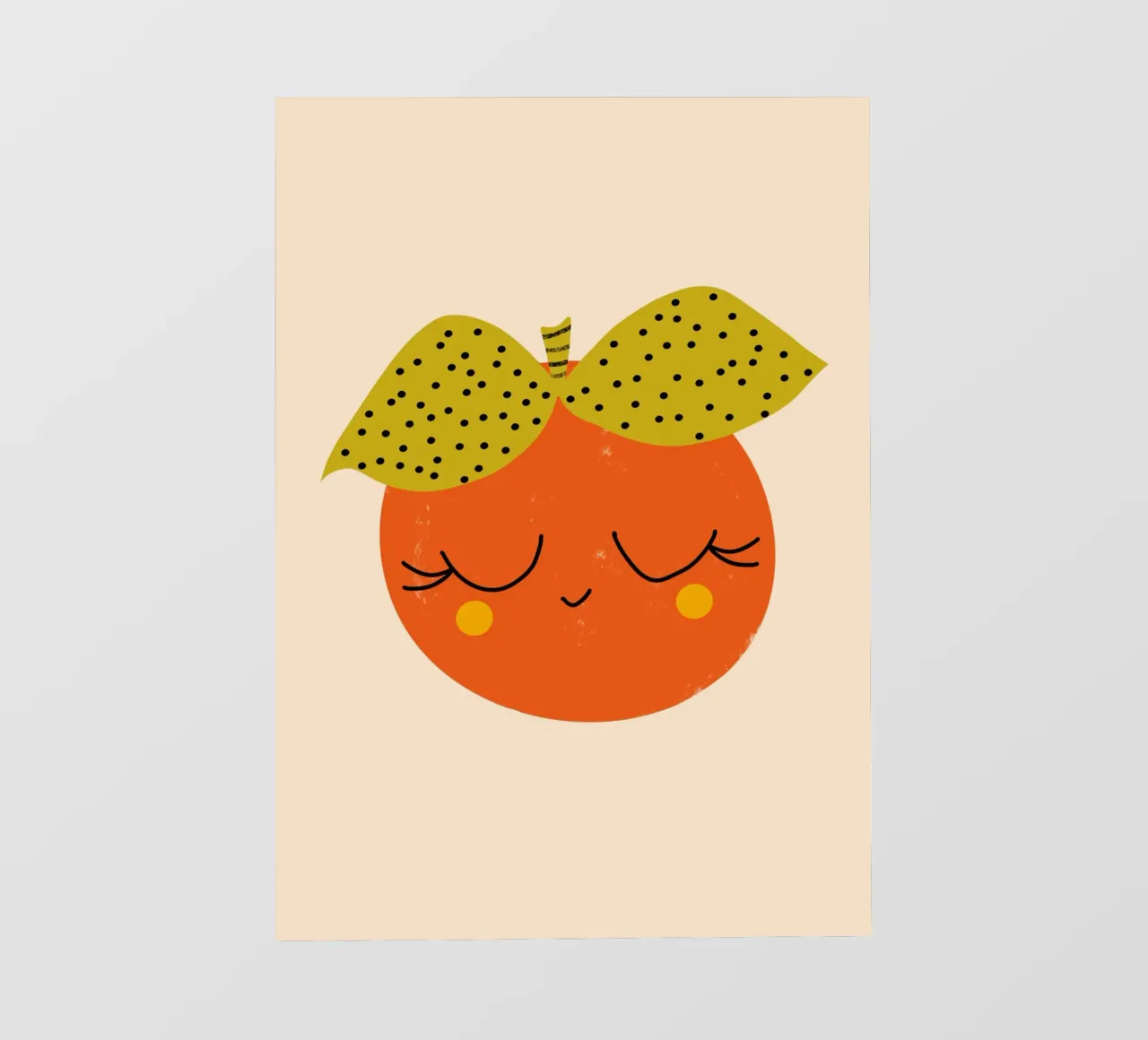 Amico arancione - Arte della frutta telo in pvc da susanacosta