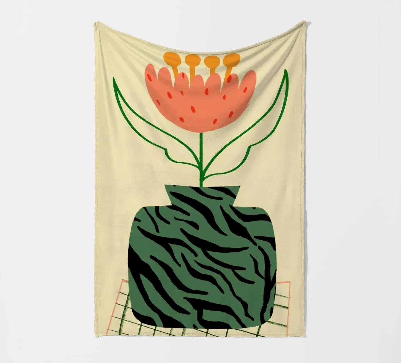 Camo fleecedeken van Pure