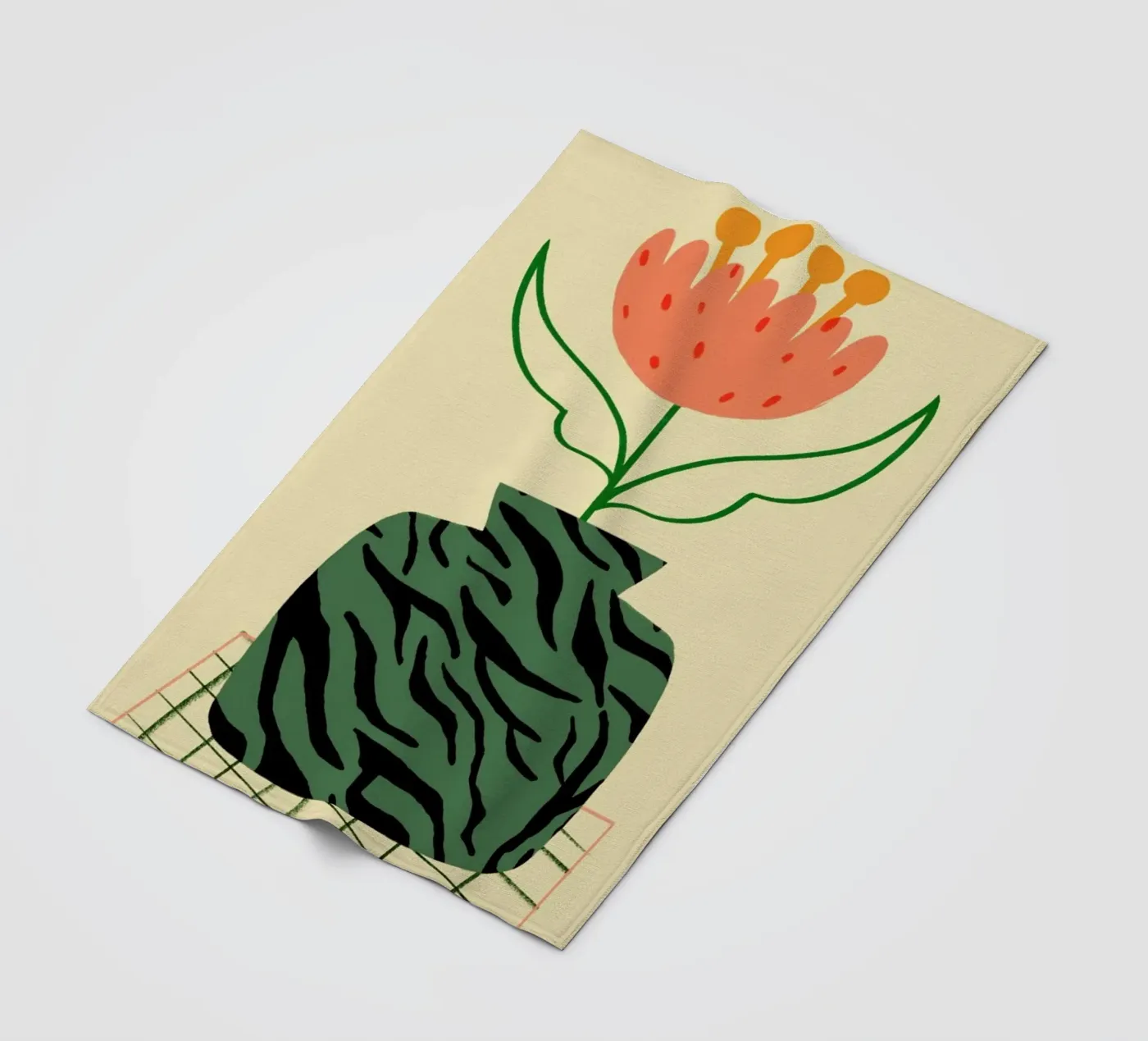 Camo fleecedeken van Pure