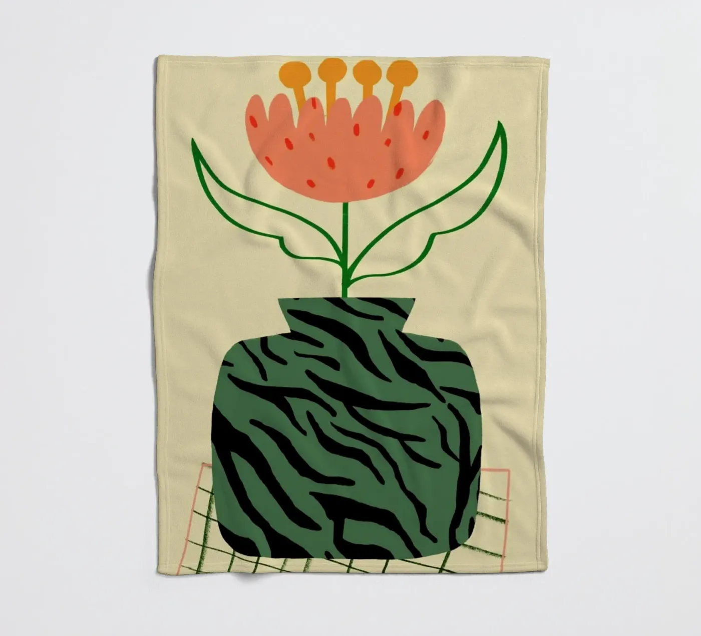 Camo fleecedeken van Pure