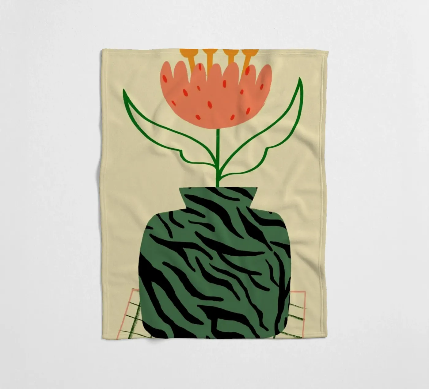 Camo fleecedeken van Pure