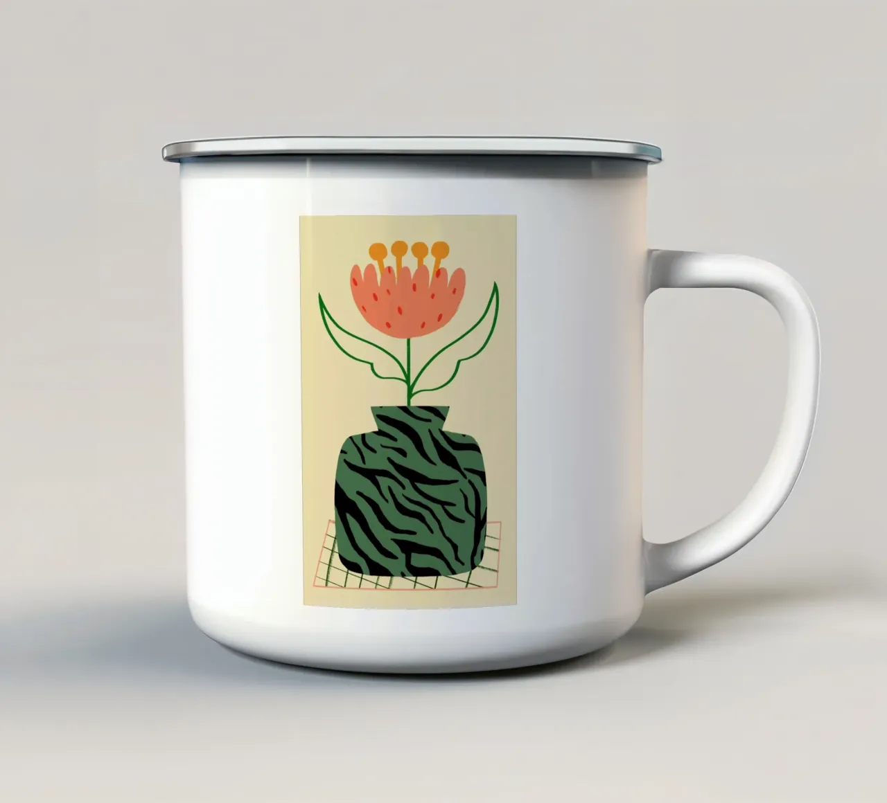 Camo tazza in smalto da Pure