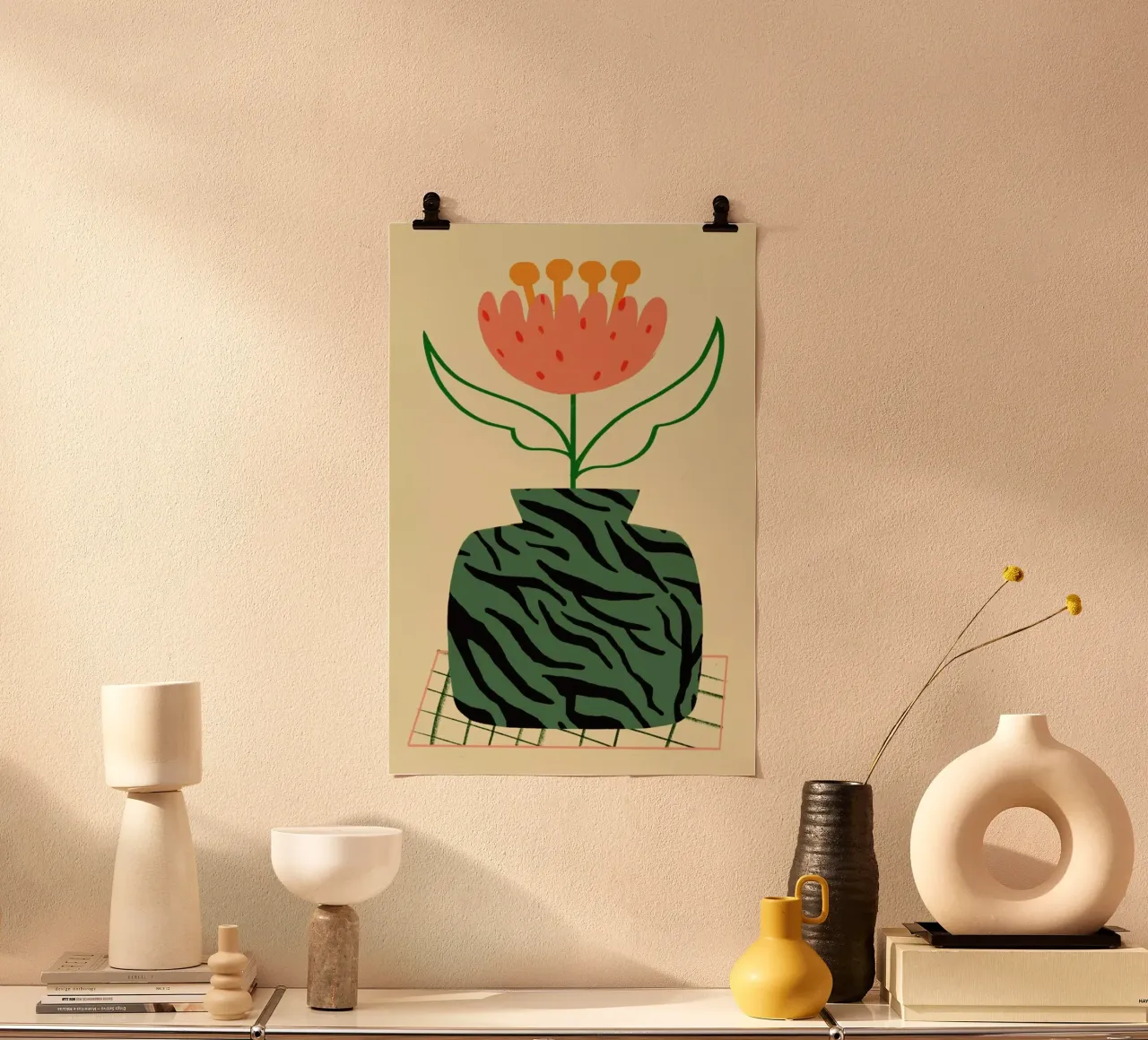 Camo poster con telaio in alluminio da Pure