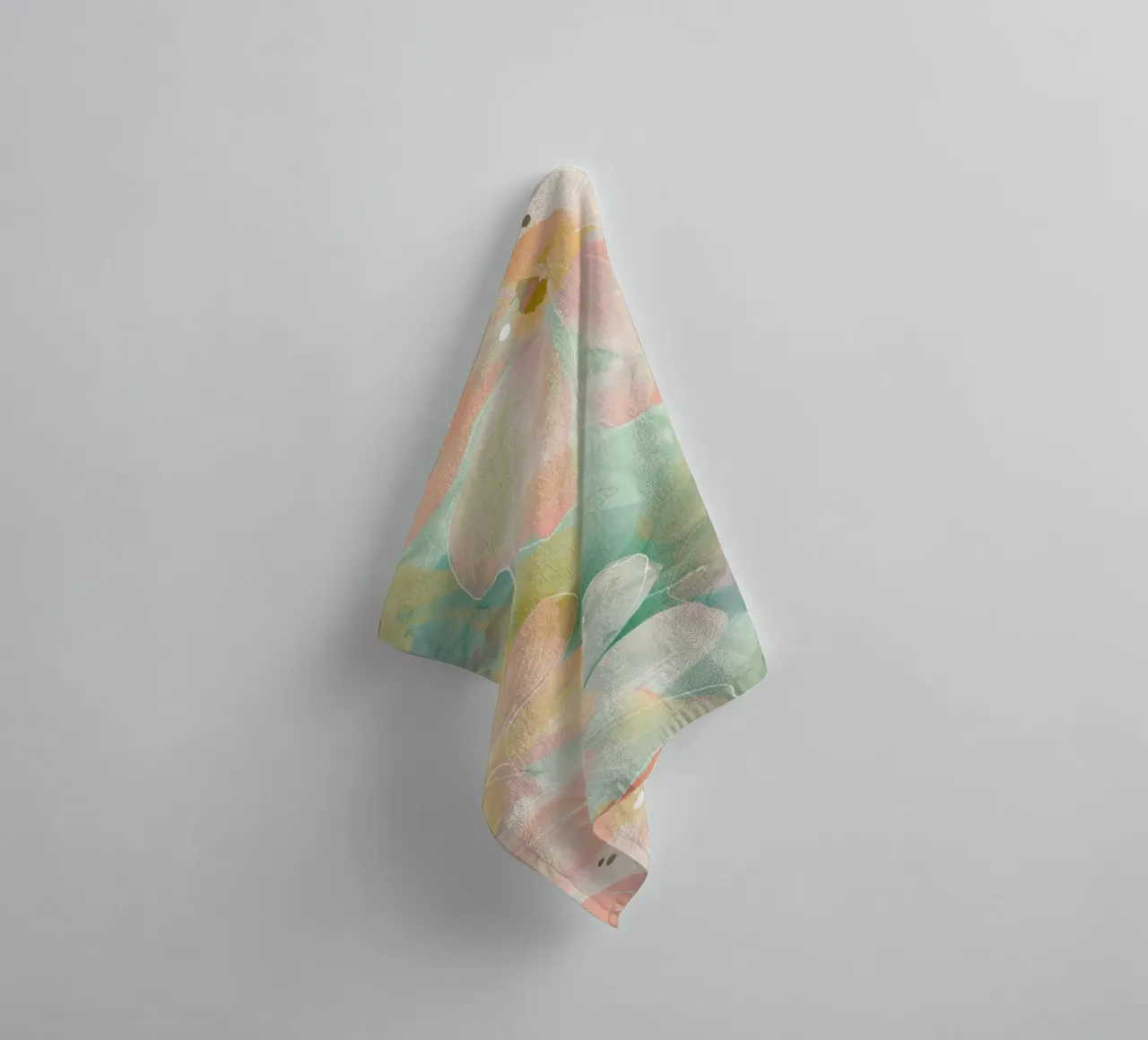 Abstrakte Blumenmalerei, Pastellblume drucken Handtuch von Little Lila