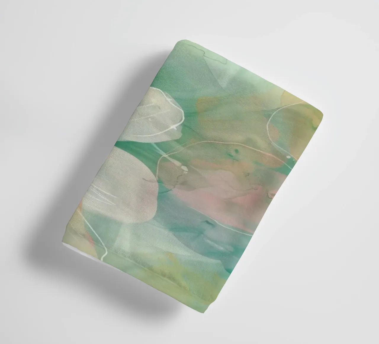 Abstrakte Blumenmalerei, Pastellblume drucken Handtuch von Little Lila