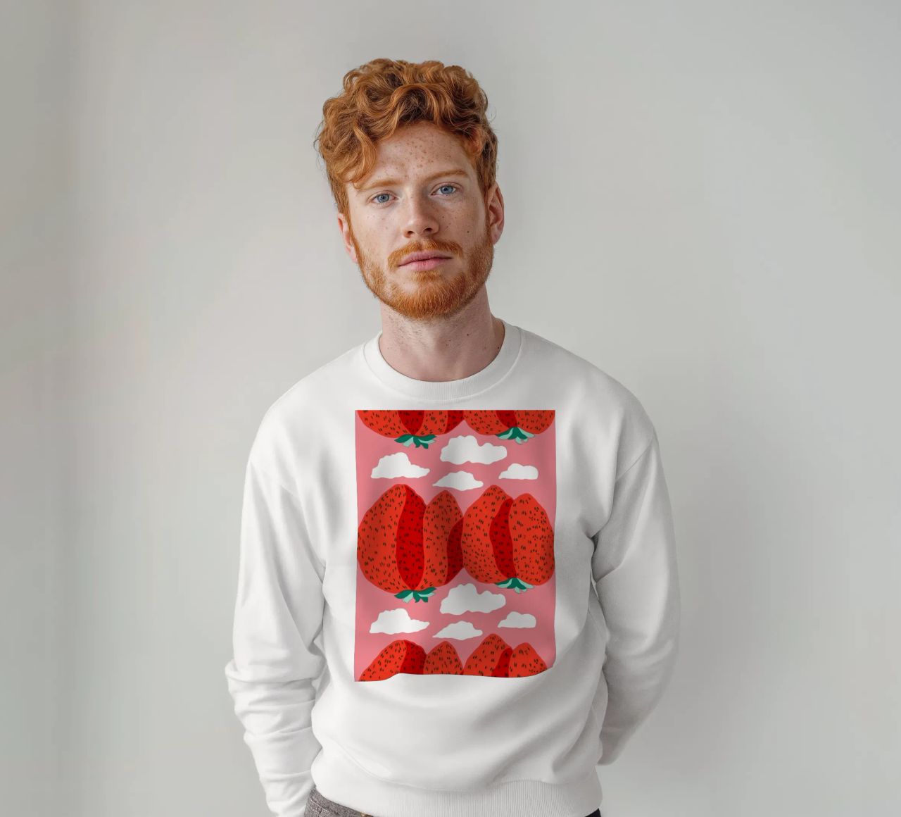 Strawberry felpa da Melanie Tintilier