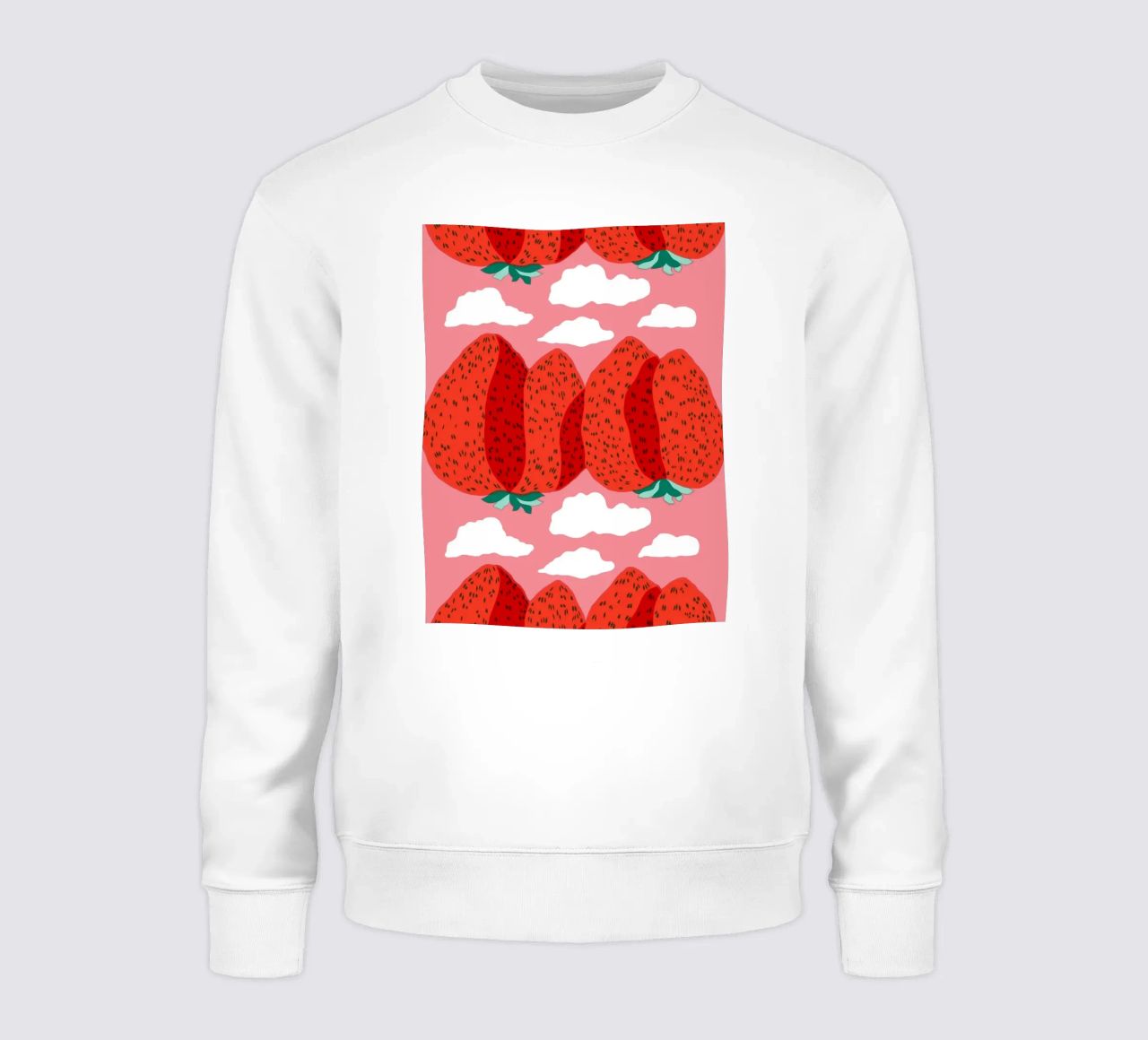 Strawberry felpa da Melanie Tintilier
