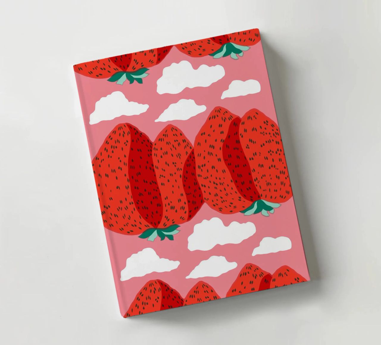 Strawberry notebook by Melanie Tintilier