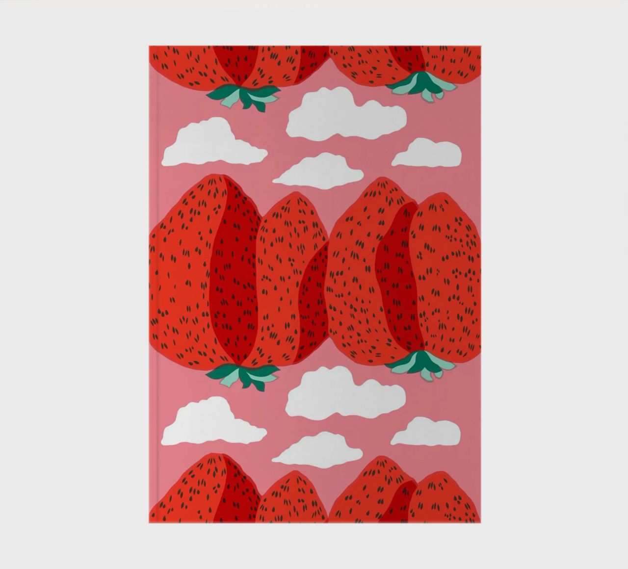 Strawberry notebook by Melanie Tintilier
