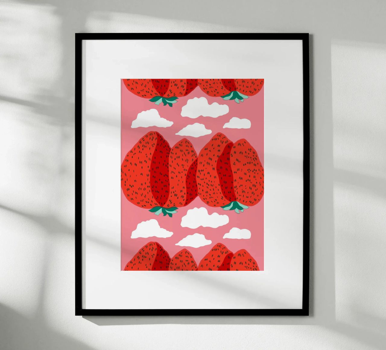 Strawberry poster by Melanie Tintilier