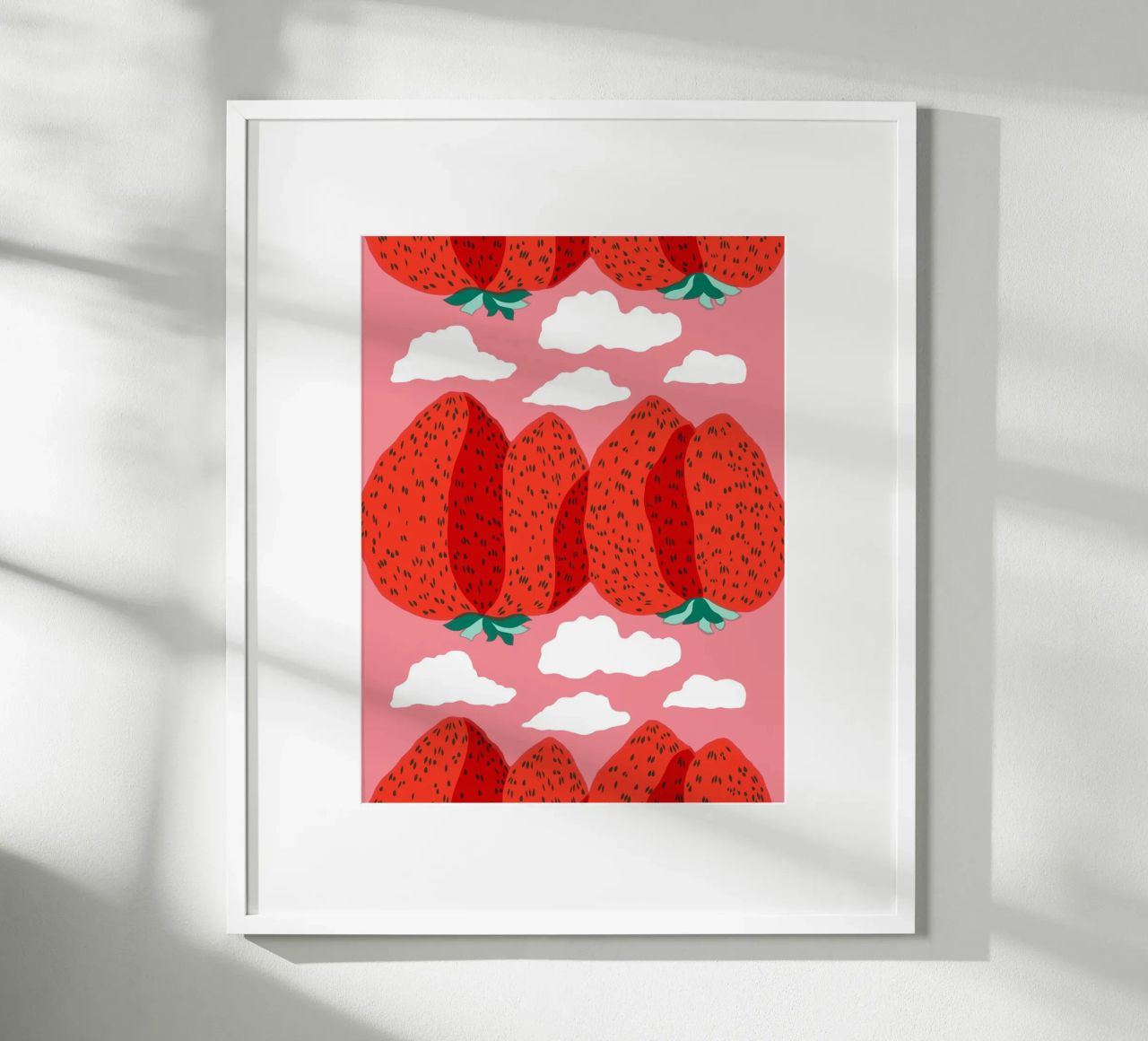 Strawberry poster by Melanie Tintilier