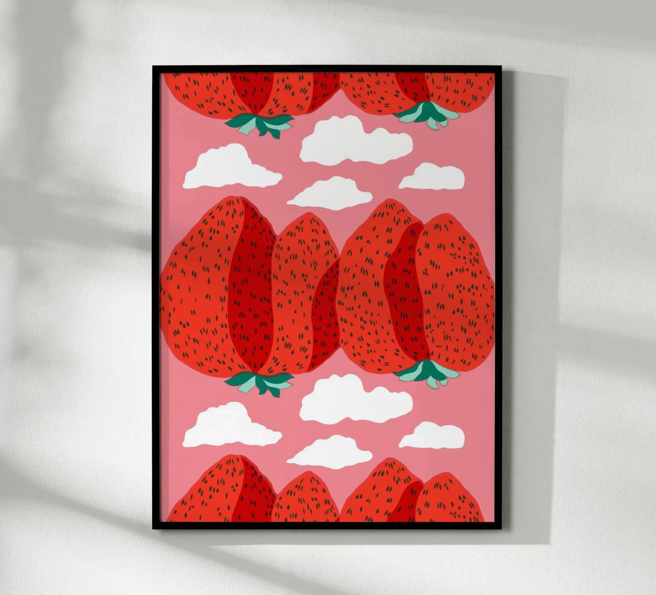 Strawberry poster by Melanie Tintilier