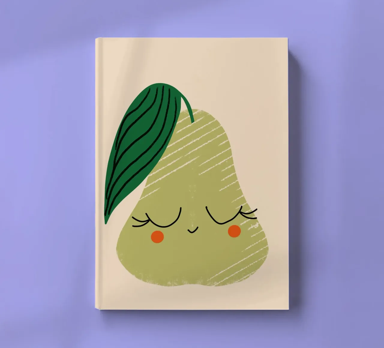 Cute Pear Friend - Cute Fruit Art notitieboek van susanacosta