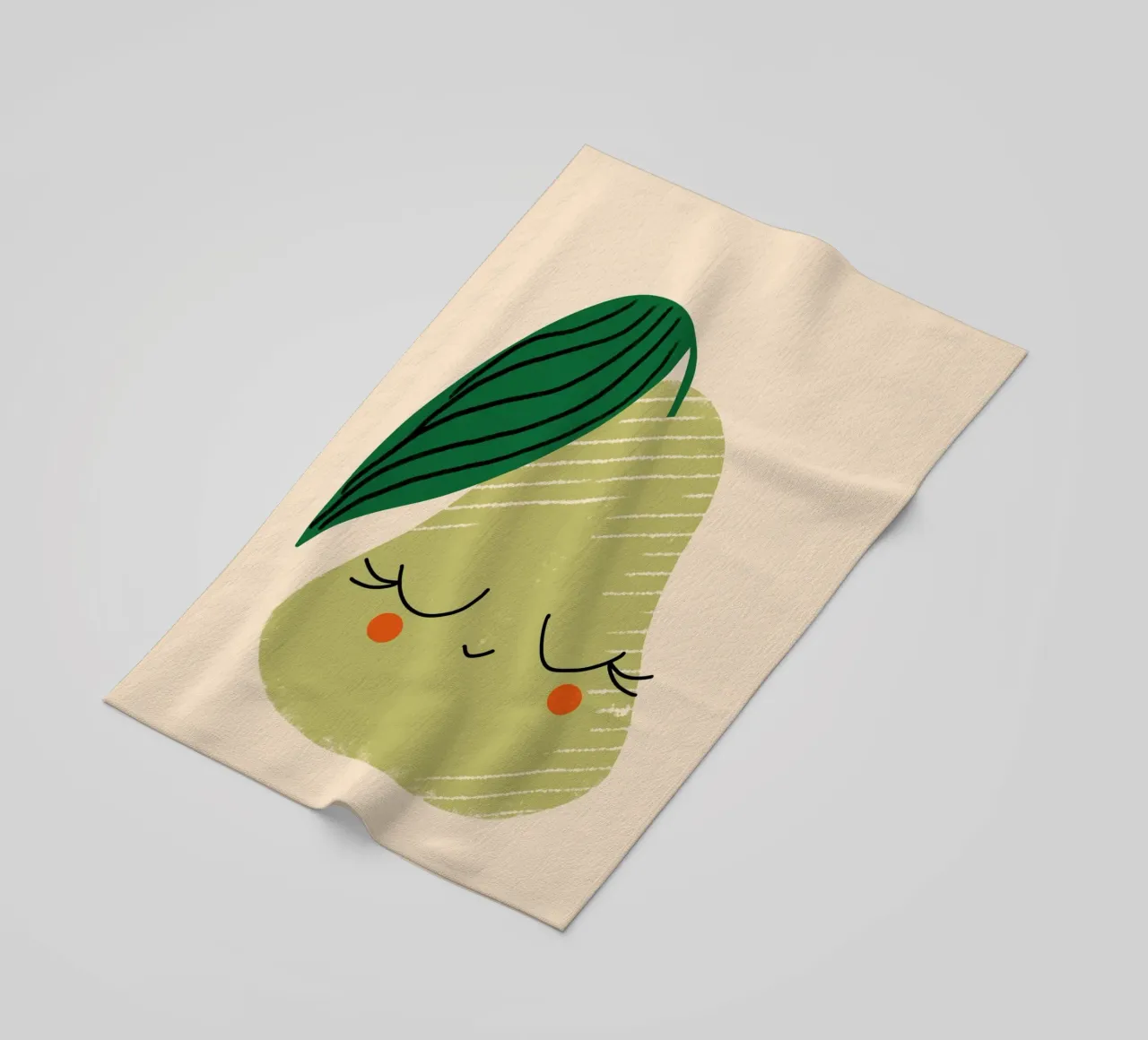 Amico della pera - Arte della frutta telo mare da susanacosta