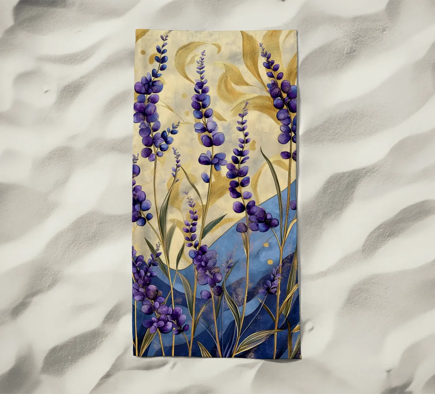 Lavanda calda telo mare da Art-Nouveau-Dsg