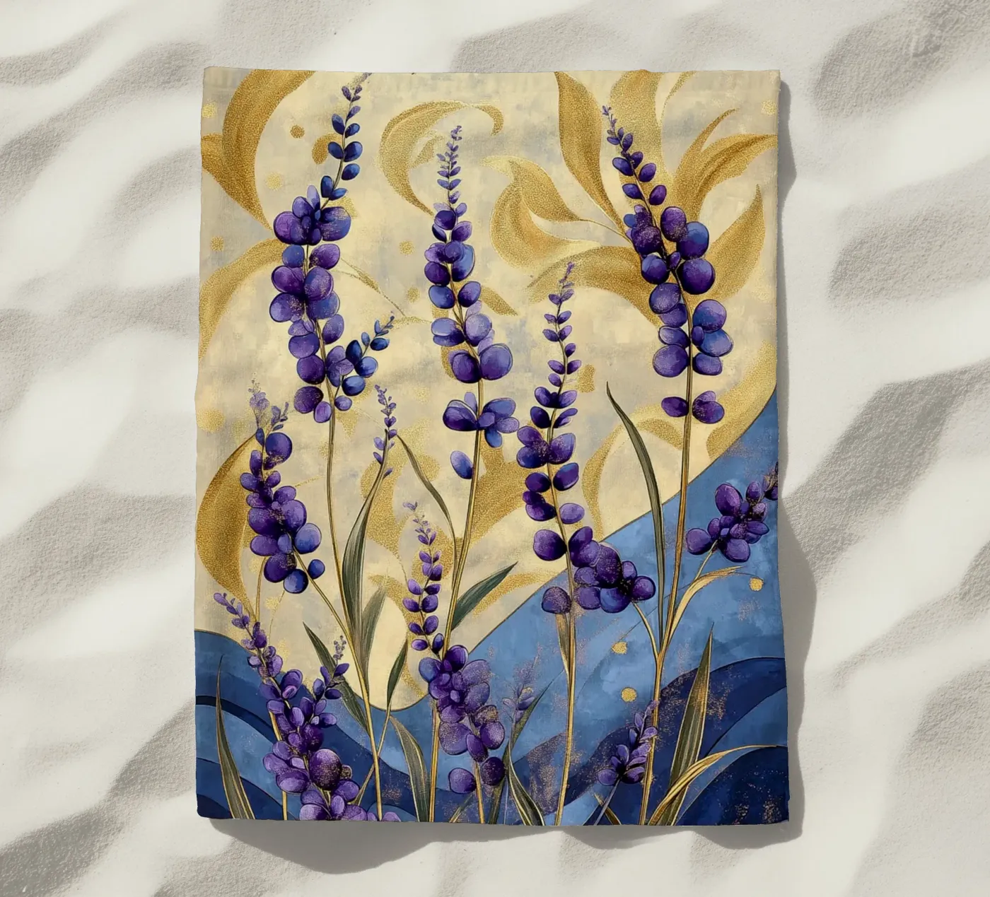 Lavanda calda telo mare da Art-Nouveau-Dsg