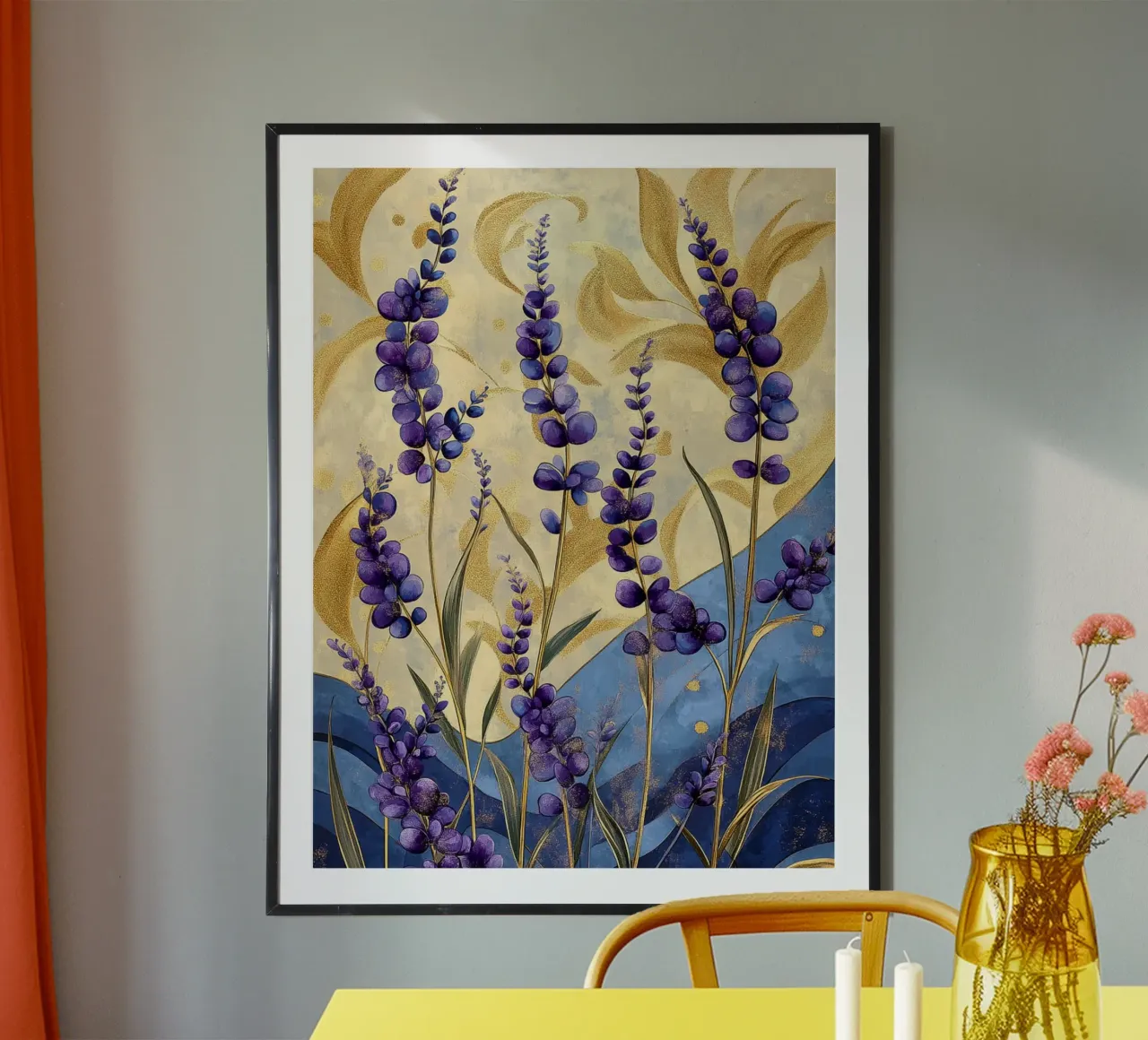 Lavanda calda poster da Art-Nouveau-Dsg