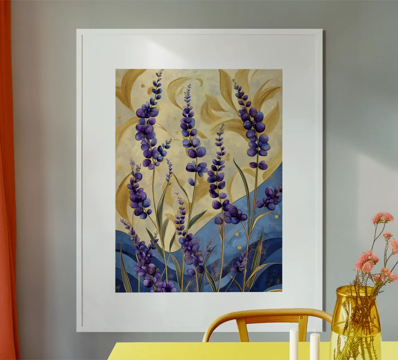 Lavanda calda poster da Art-Nouveau-Dsg