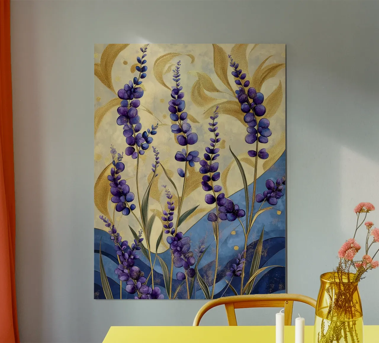 Lavanda calda poster da Art-Nouveau-Dsg