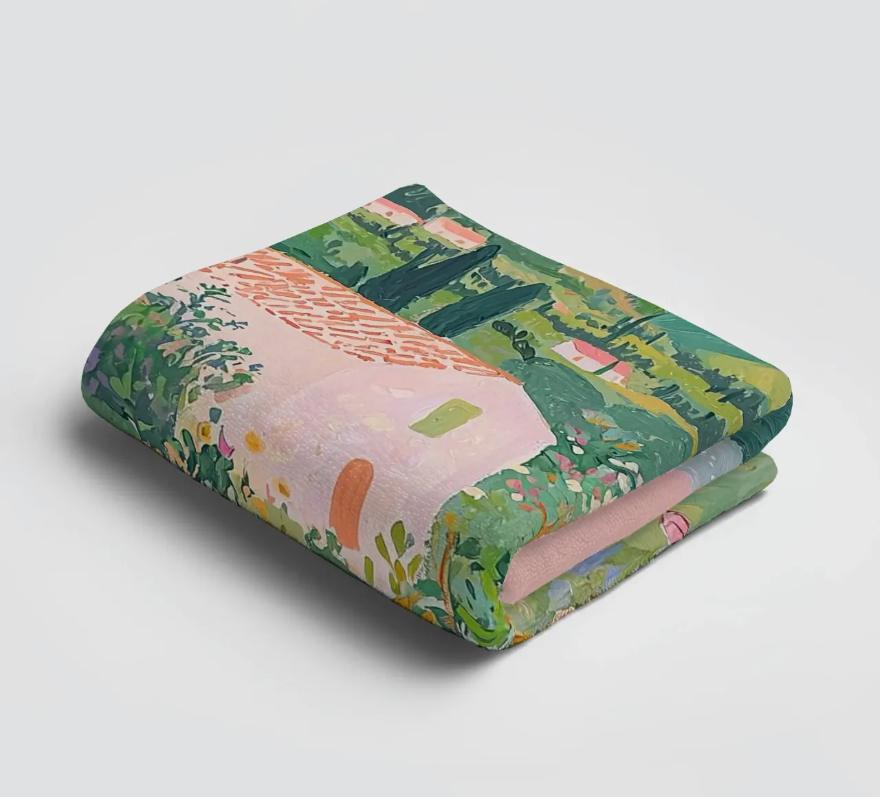 Abstract Landscape Print towel by Little Lila