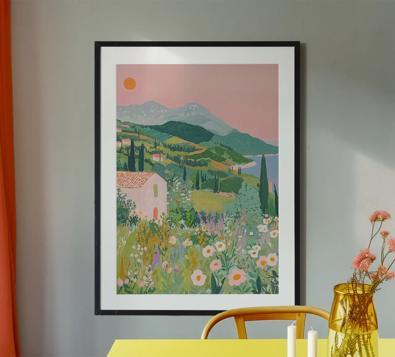 Abstract Landscape Print hahnemühle by Little Lila