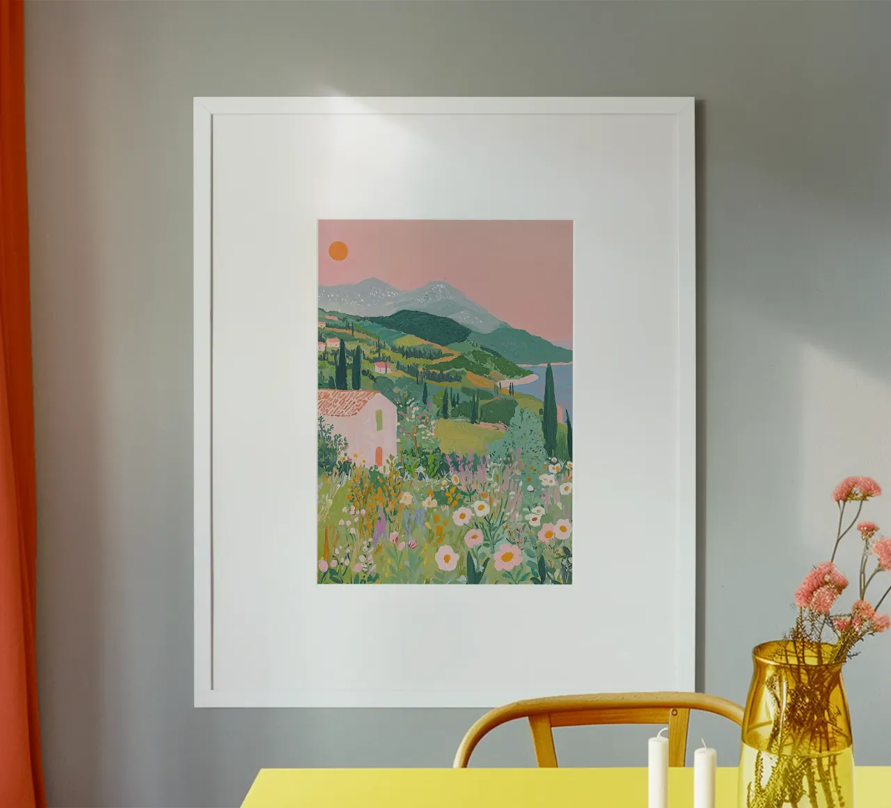 Abstract Landscape Print hahnemühle by Little Lila