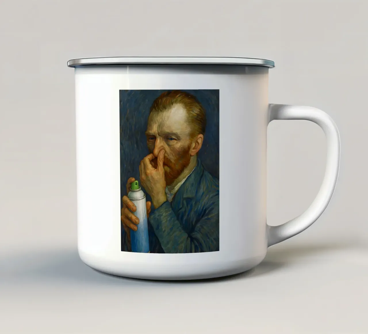 Vincent Van Gogh Divertente WC per il bagno tazza in smalto da ARTOMATIC