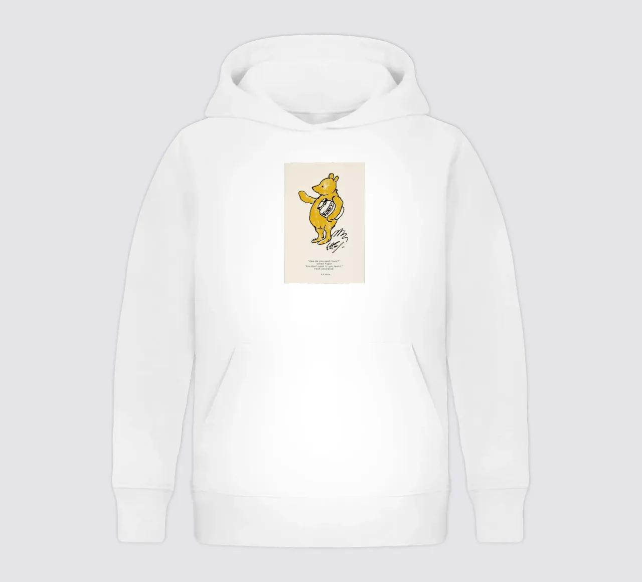 Pooh kids hoodie by Vintage by JUNIQE