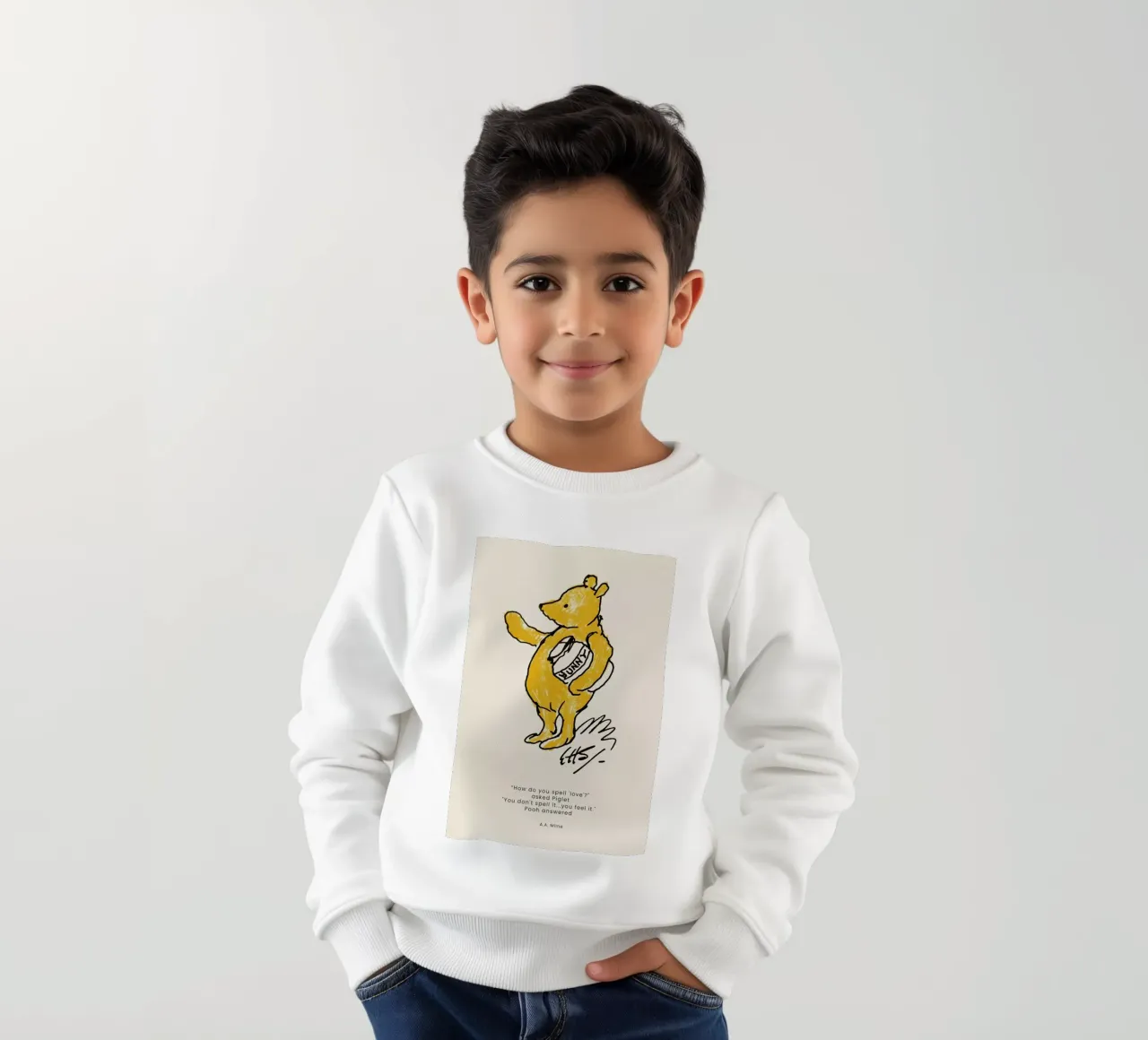 Pooh kids sweatshirt by Vintage by JUNIQE