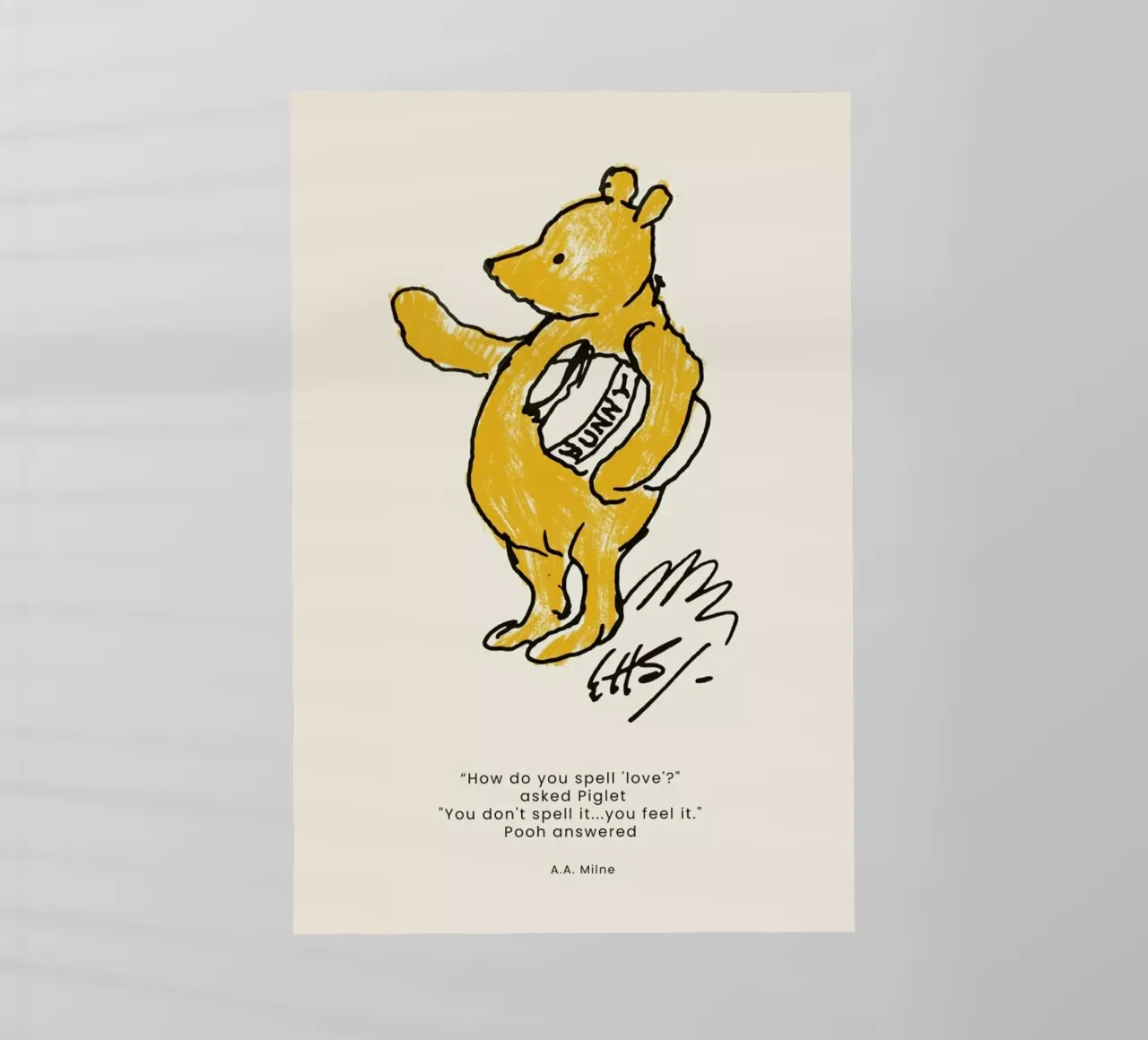Pooh backlit film by Vintage by JUNIQE