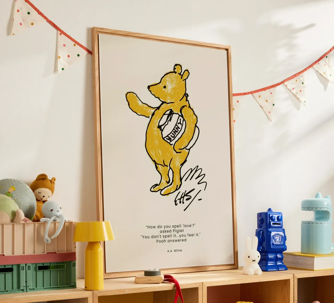 Pooh plexiglass da Vintage by JUNIQE