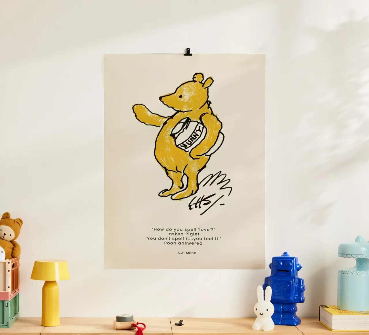 Pooh poster da Vintage by JUNIQE