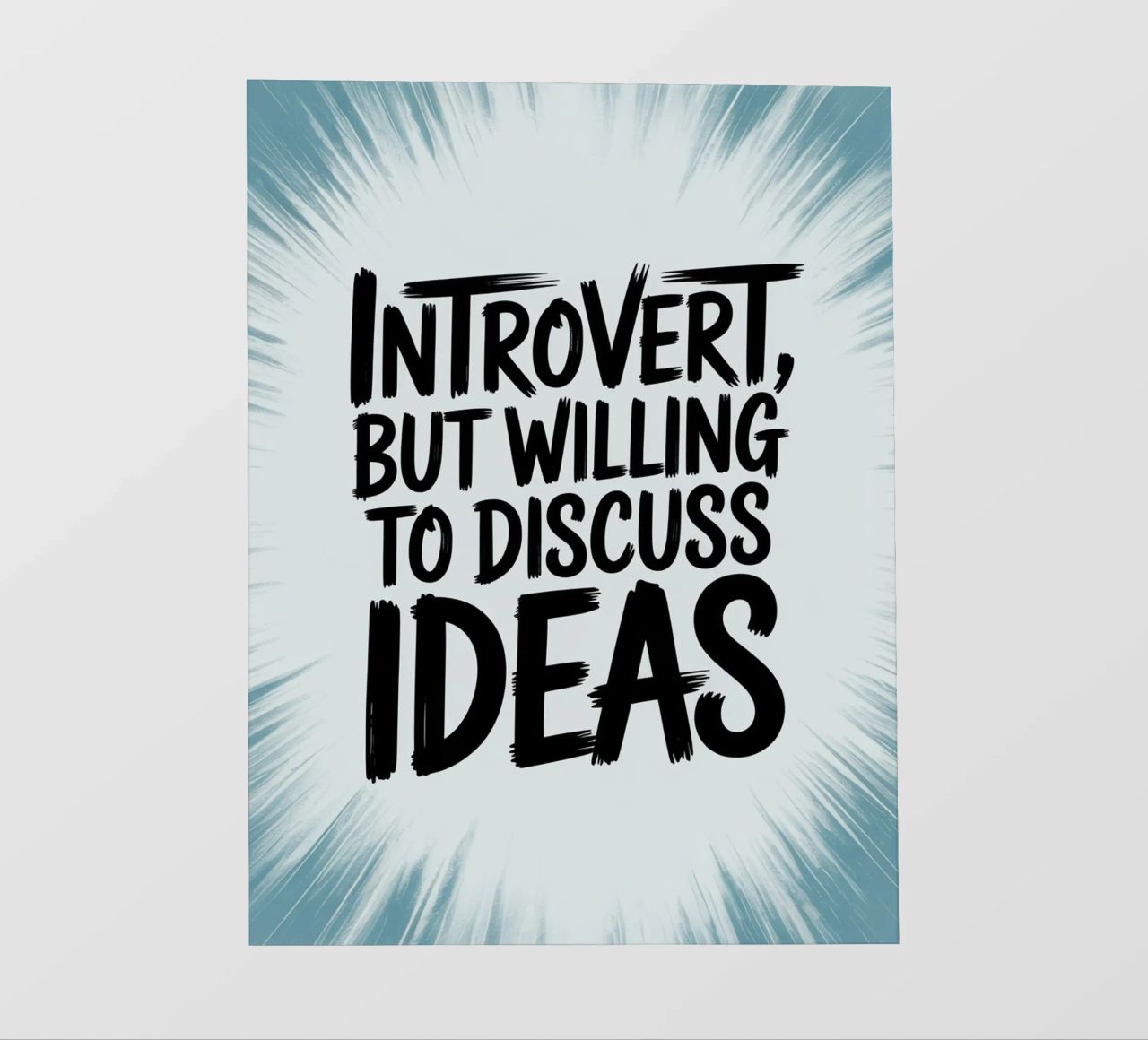"Introverso, ma disposto a discutere di idee" - Quiet Power pellicola backlit da logic