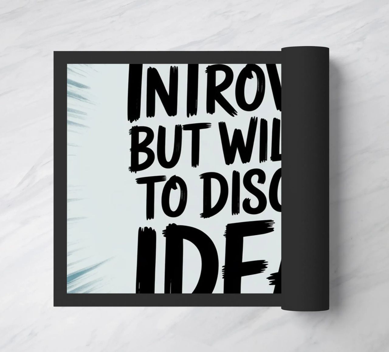 "Introvert, But Willing to Discuss Ideas" – Quiet Power doormat by logic