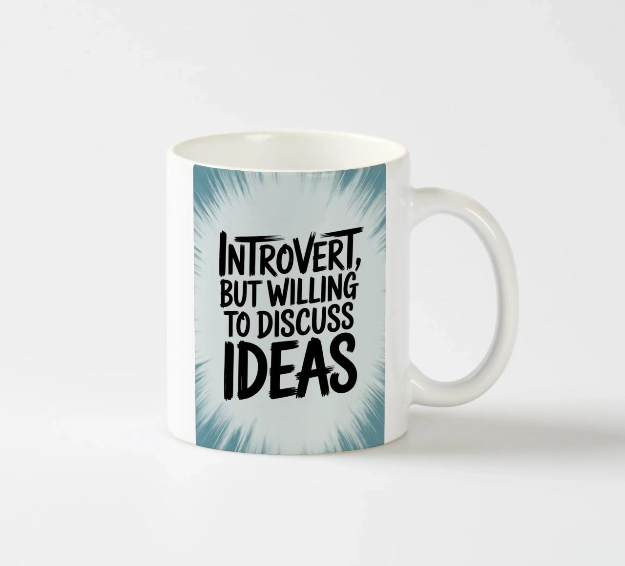 "Introverso, ma disposto a discutere di idee" - Quiet Power tazza in ceramica da logic