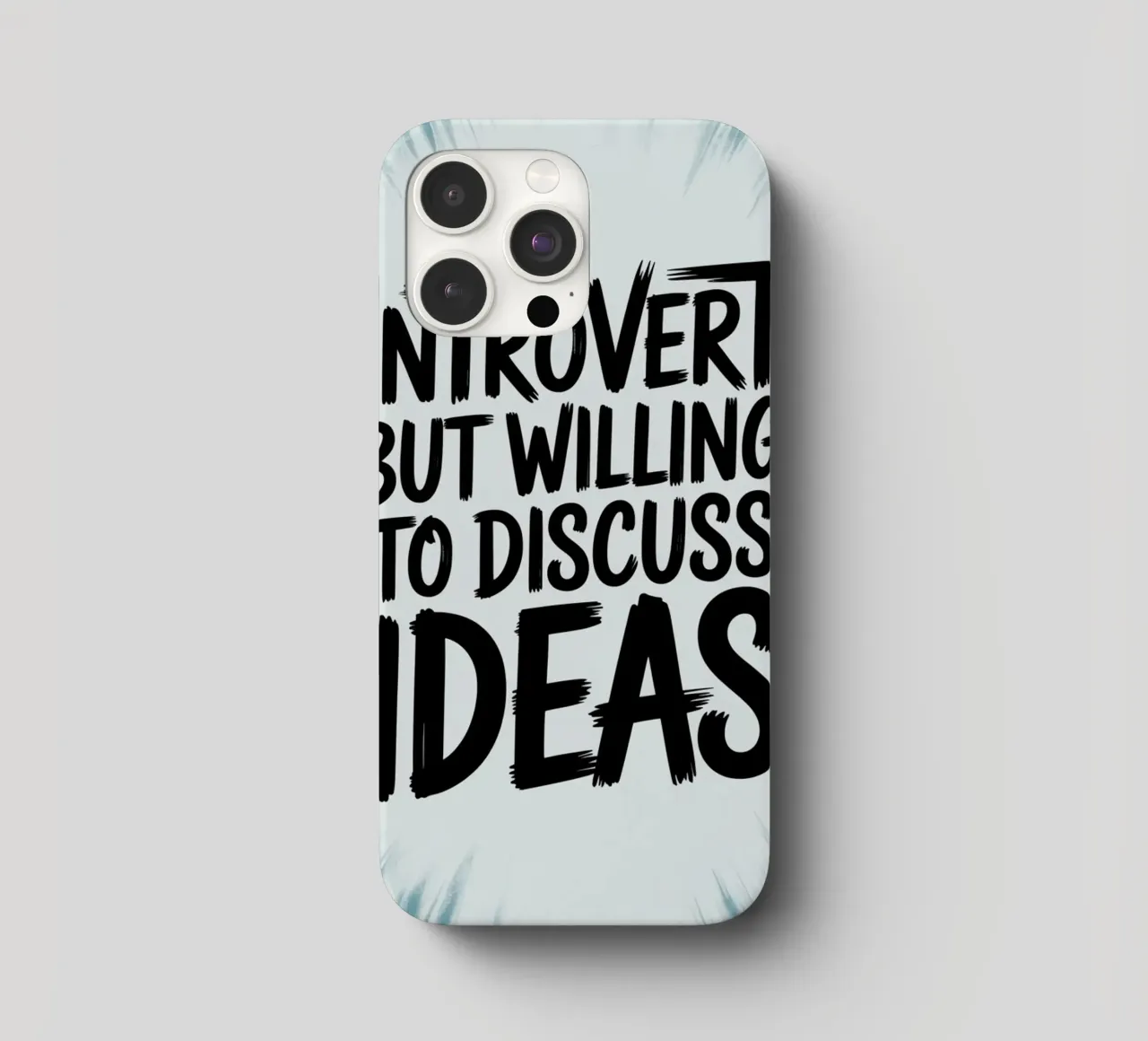 "Introvert, But Willing to Discuss Ideas" – Quiet Power iphone case by logic