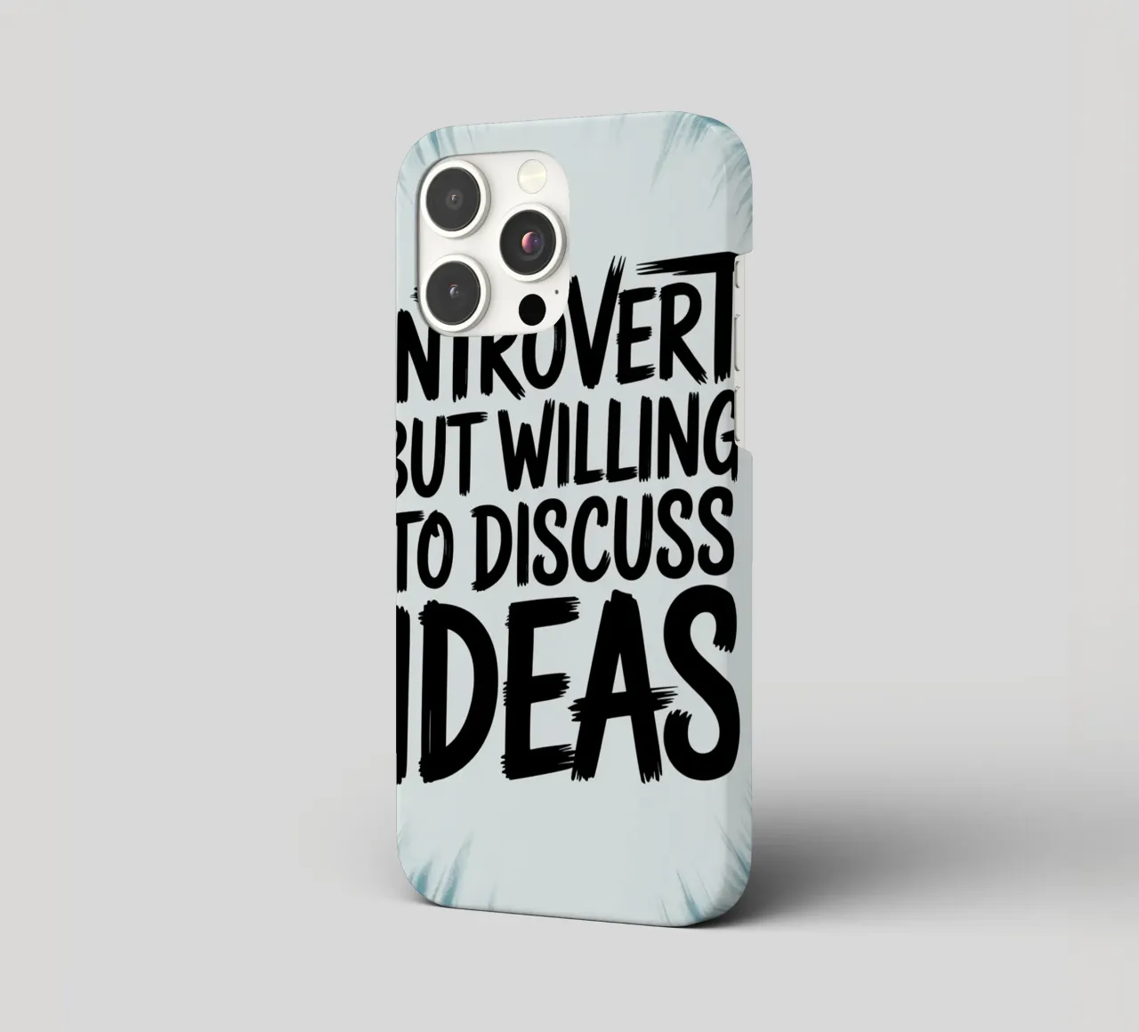 "Introvert, But Willing to Discuss Ideas" – Quiet Power iphone case by logic