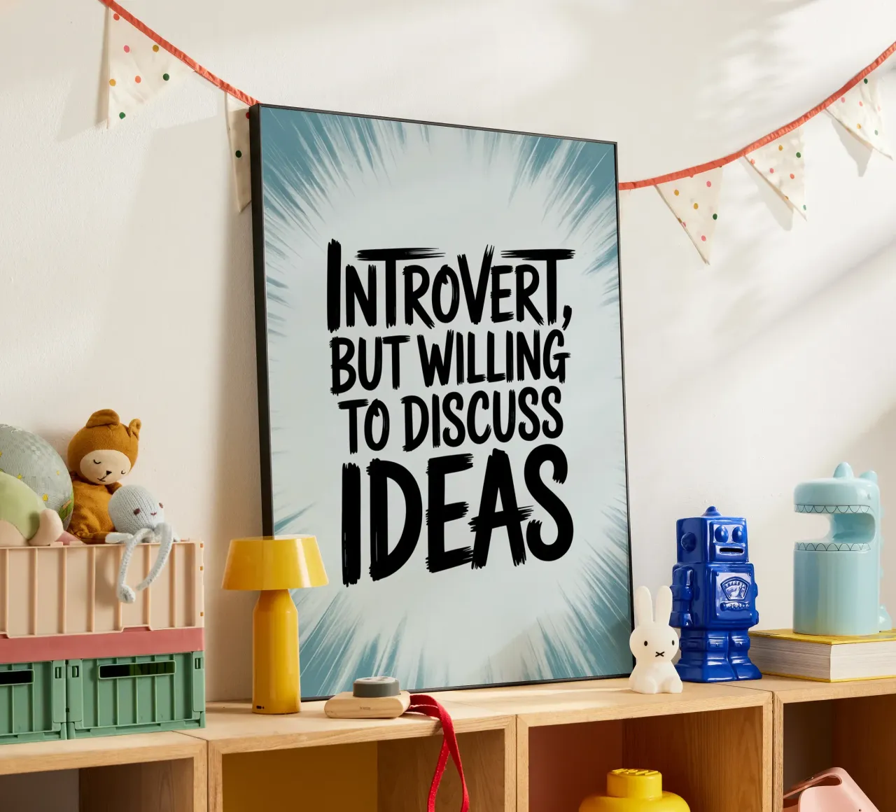 "Introvertiert, aber bereit, Ideen zu diskutieren" - Quiet Power Alu-Dibond von logic