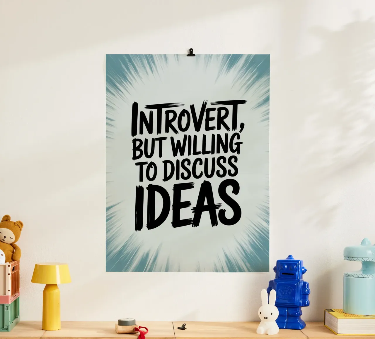 "Introverso, ma disposto a discutere di idee" - Quiet Power carta hahnemühle da logic