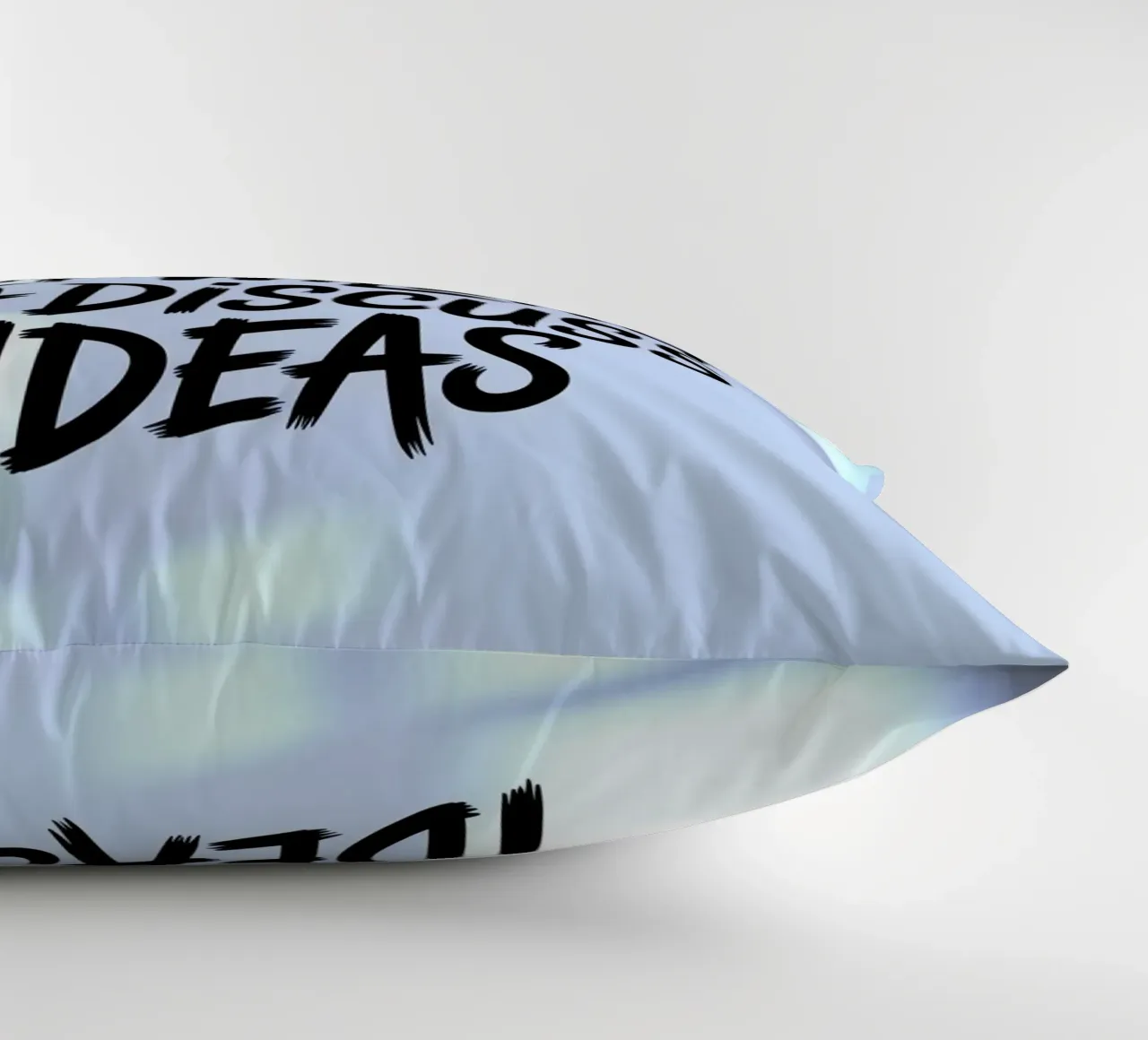 "Introvert, But Willing to Discuss Ideas" – Soft Edition decorative cushion by logic